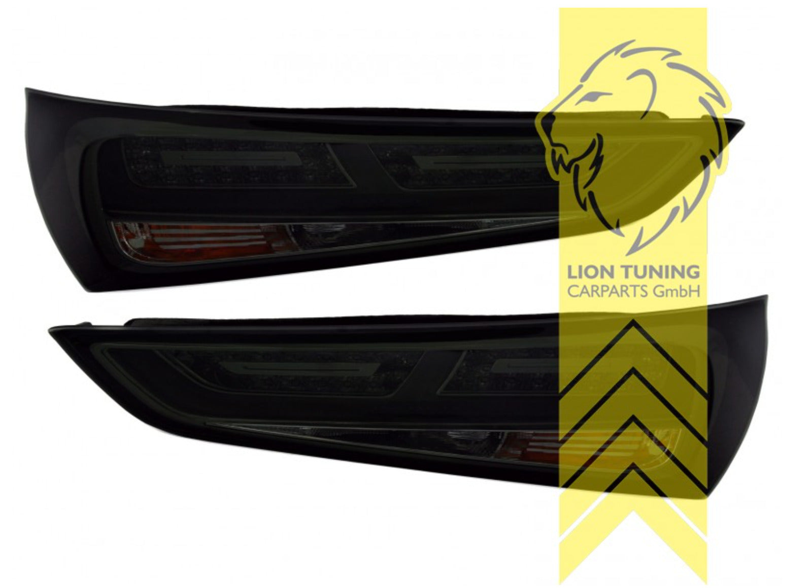 LT Pair LED DRL Lightbar Rear Lights Tail Lamps Audi A1 8X 8XA 8X1 + Sportback black smoke LHD