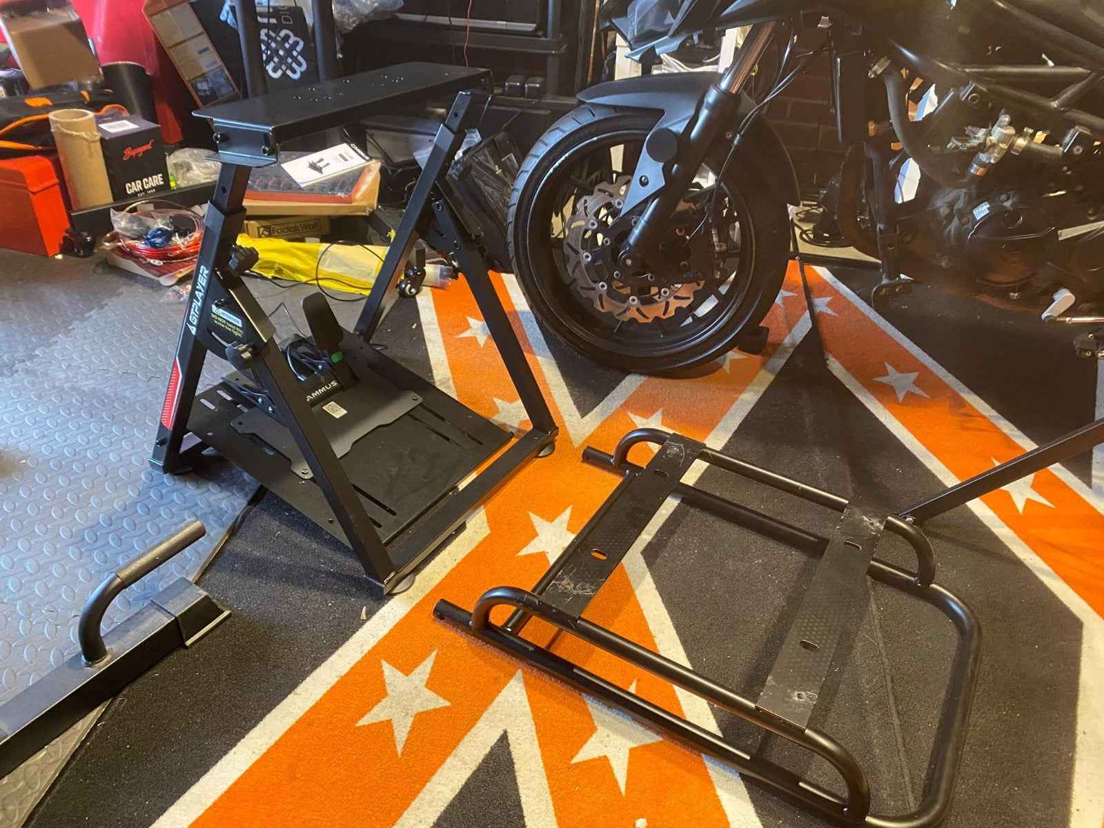 GTPLAYER Folding Racing Sim Stand & Seat Frame G25 G27 G29 G920 Driving Game