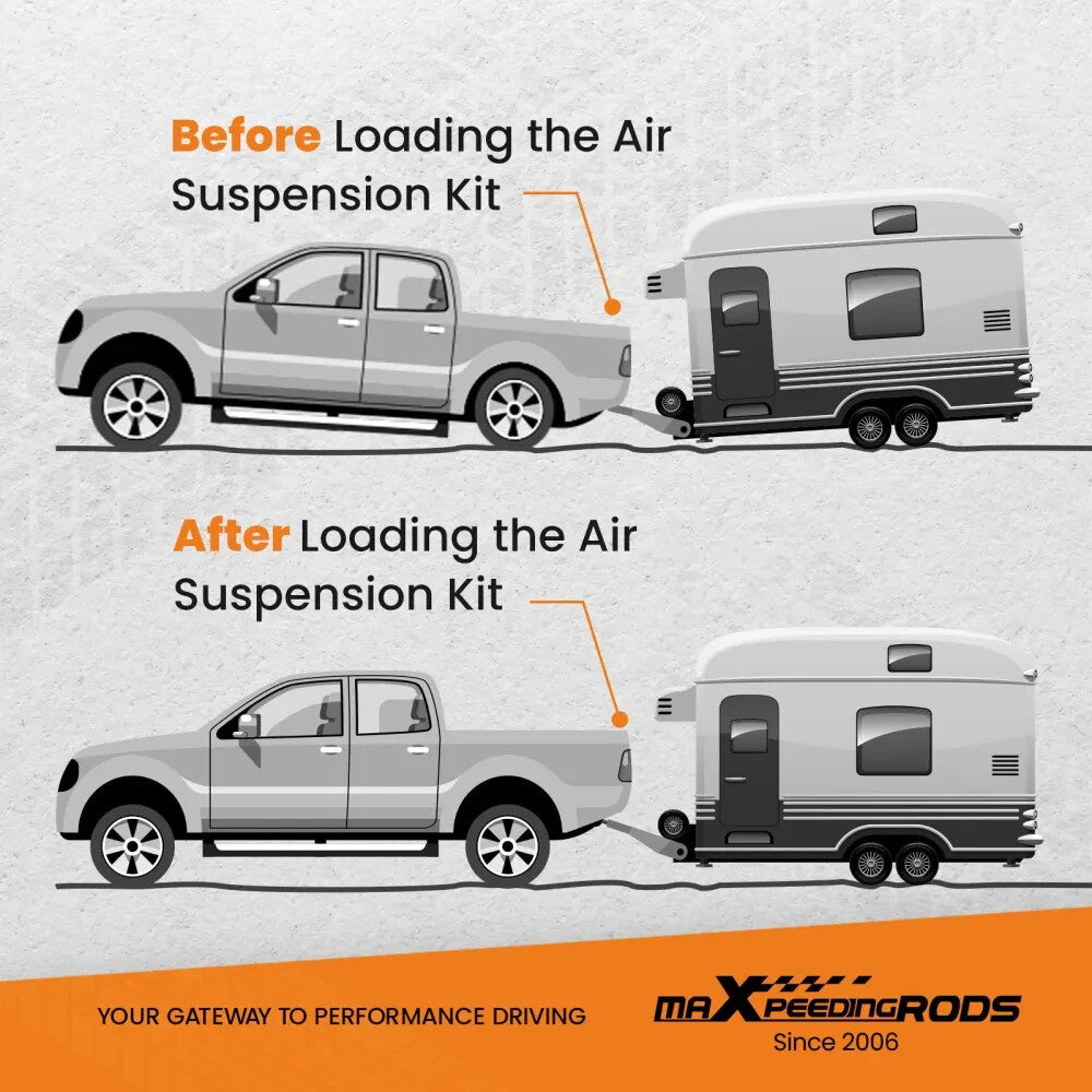 MXPR Air Suspension Spring KIT + Compressor Ford Transit 01-22 4 ton