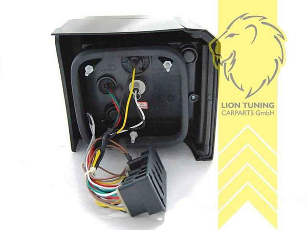 LT Pair LED Lightbar Rear Tail Lights VW T4 Bus Multi Van Transporter Red Smoke