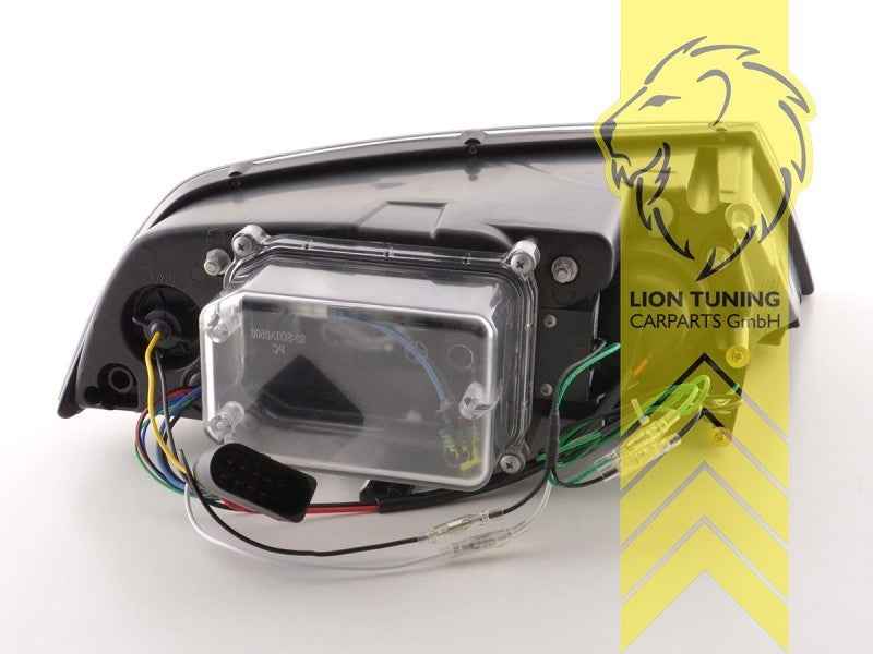 LTG Pair LED DRL Lightbar Headlights Skoda Octavia 2 1Z chrome 04-08 XENON LHD