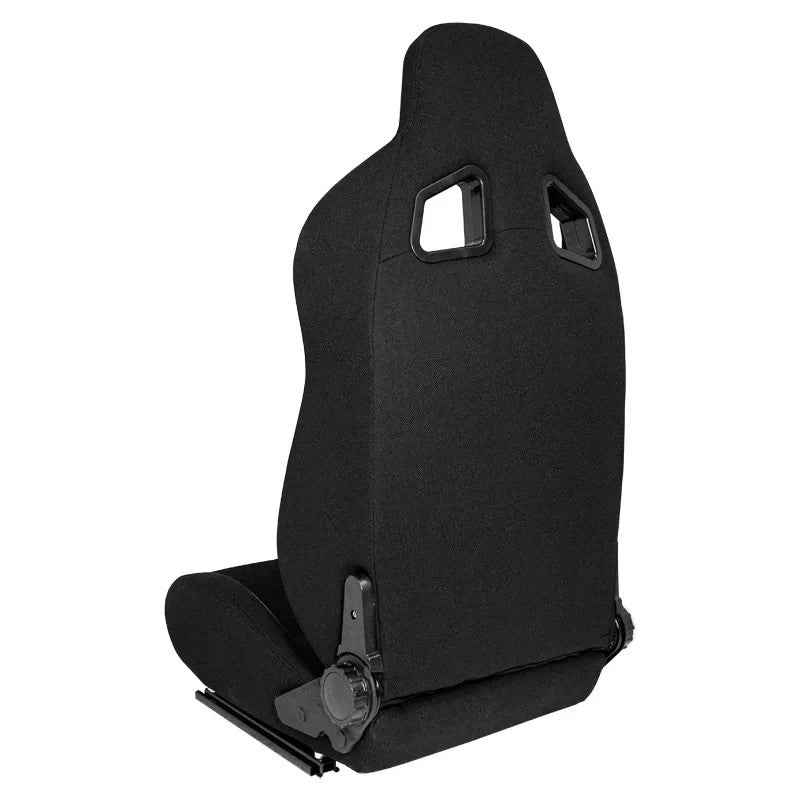 ATST x1 Universal Car Van Camper Sim Bucket Seat Black Textile Grey Syn Leather