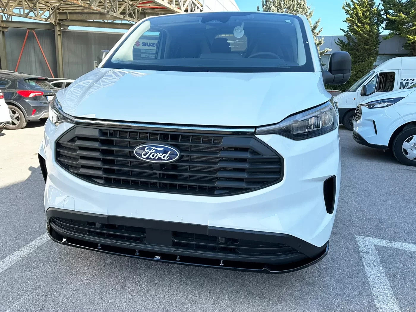 Motordrome Front Bumper Splitter V.1 Ford Transit Custom Tourneo Mk2 23+ Gloss