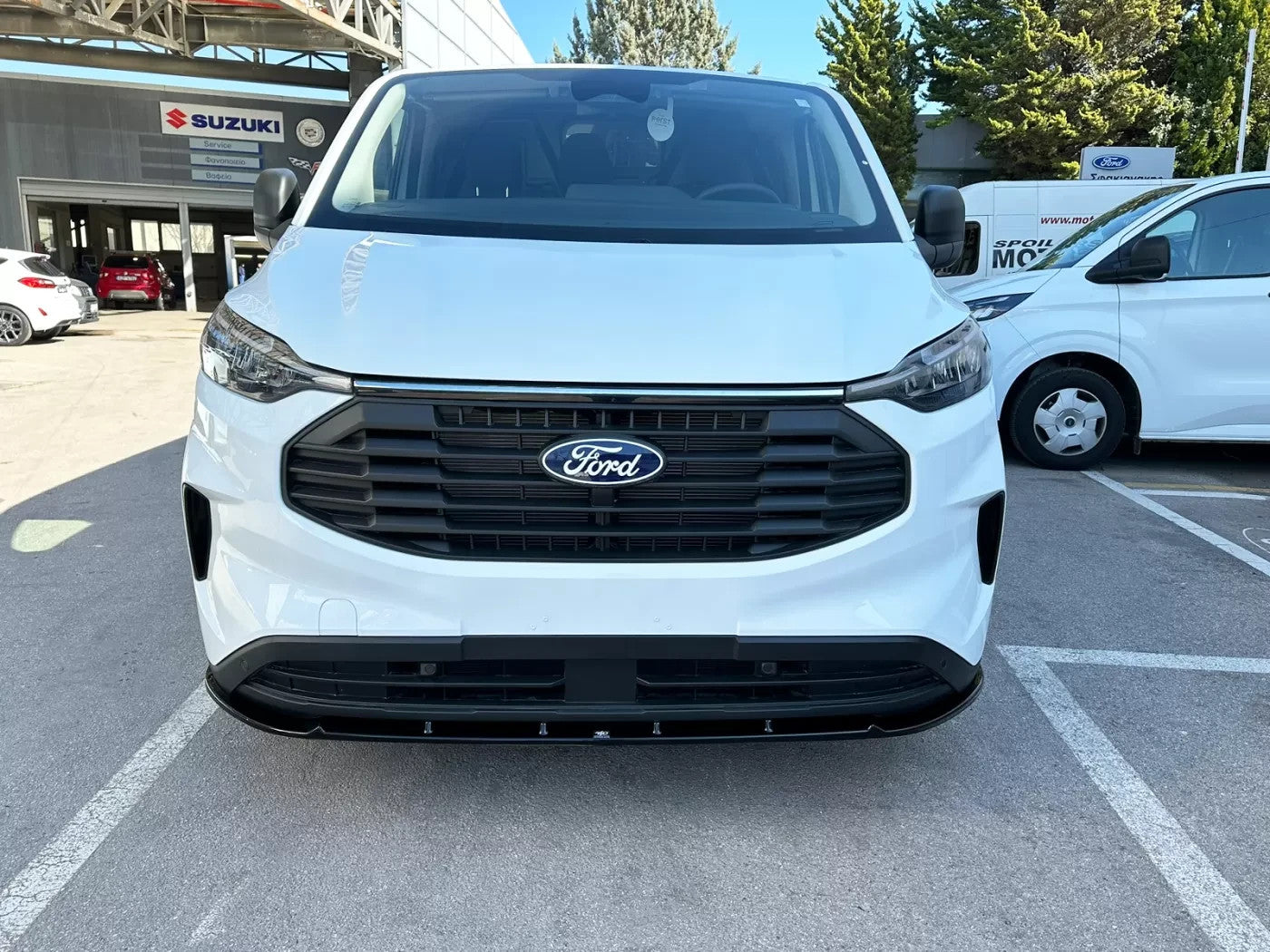 Motordrome Front Bumper Splitter V.1 Ford Transit Custom Tourneo Mk2 23+ Gloss