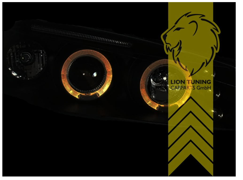 LT LED DRL Halo Ring Headlights Renault Megane M 2 MK2 02-05 LHD