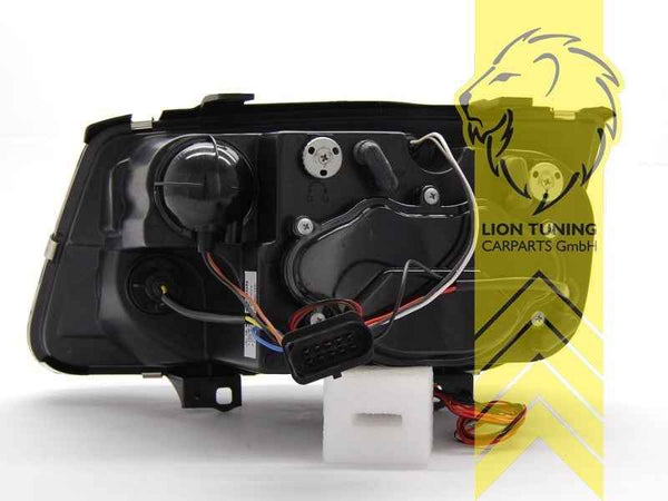 LTG Pair LED DRL Halo Ring Headlights VW Bora sedan variant 1J2 1J6 98-05 LHD