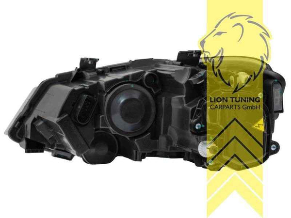 LTG Pair LED DRL Halo Lightbar Headlights VW Polo 6R 6C 09-17 Black LHD