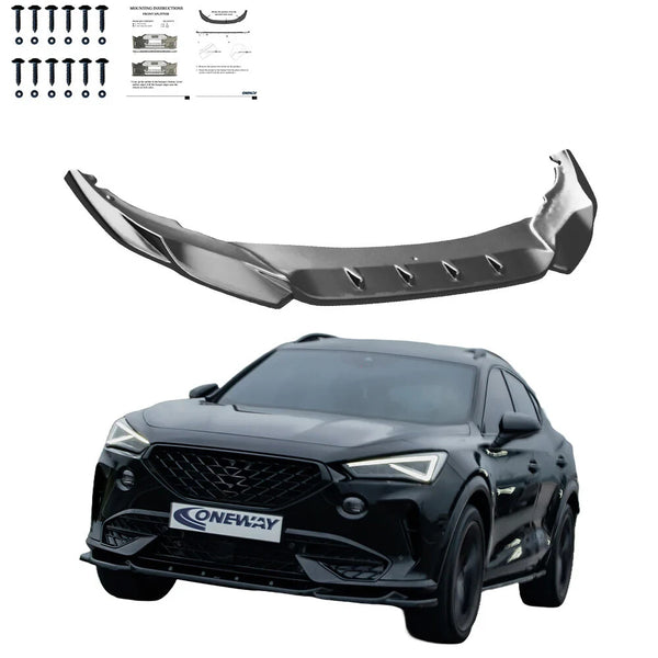 OW Front Bumper Splitter CUPRA Formentor 2020-2024 v3 ABS Gloss Black