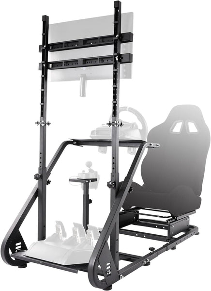 Driving Game Sim Racing Frame Rig - Add Seat Screen Wheel Pedals Xbox PS PC F1