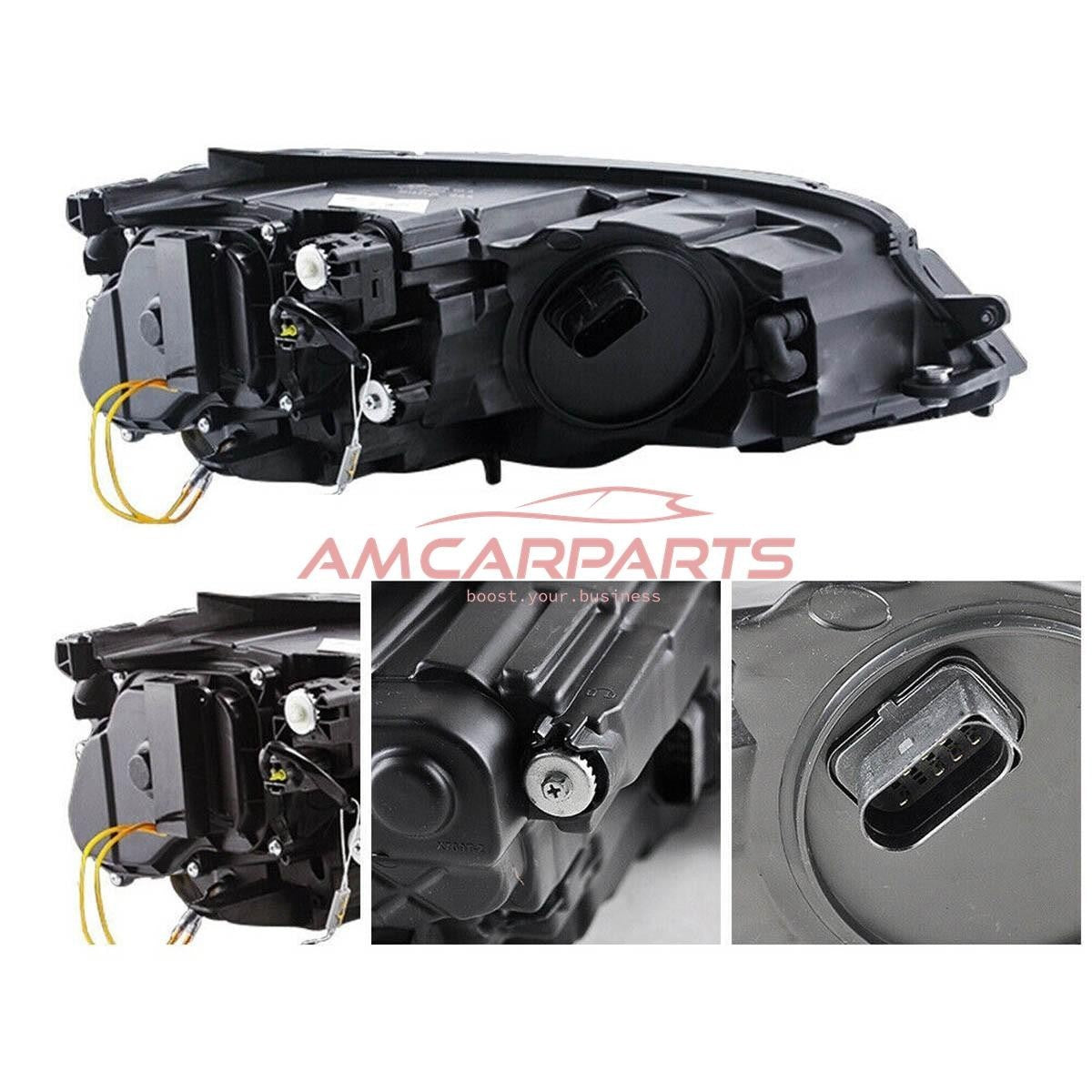 AMCP Pair LED Halo Headlights VW Golf 7 Pre-Facelift 12-17 XENON Style LHD