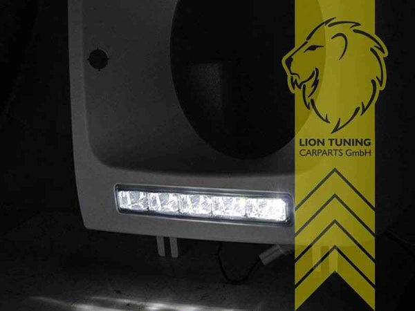 LTG Pair LED DRL Headlights Surrounds Mercedes W461 W463 89-12 Silver