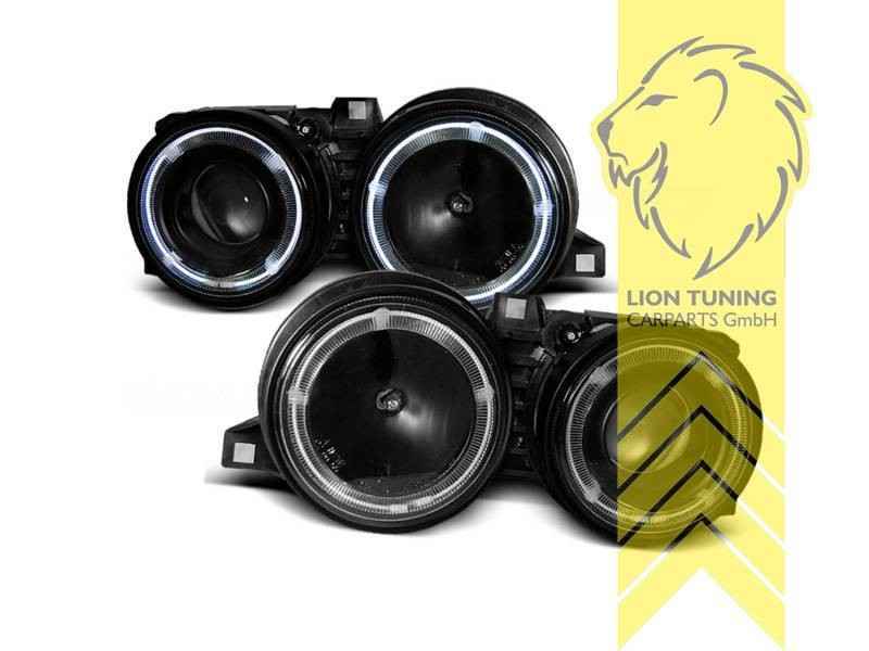 LTG LED Halo Ring DRL Headlights BMW E30 Sedan Cabrio Touring LHD EXPORT ONLY