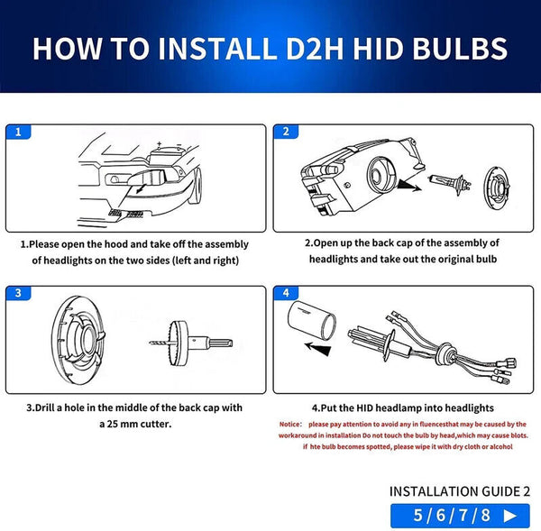 VLAND VW Polo MK5 6R 6C 09-17 LED DRL D2H Xenon Headlights LHD (Not 1.2 TSI/R)