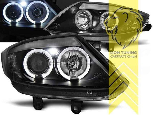 LTG Pair LED DRL Dyna Headlights BMW Z4 E85 Roadster E86 Coupe 03-08 Black LHD