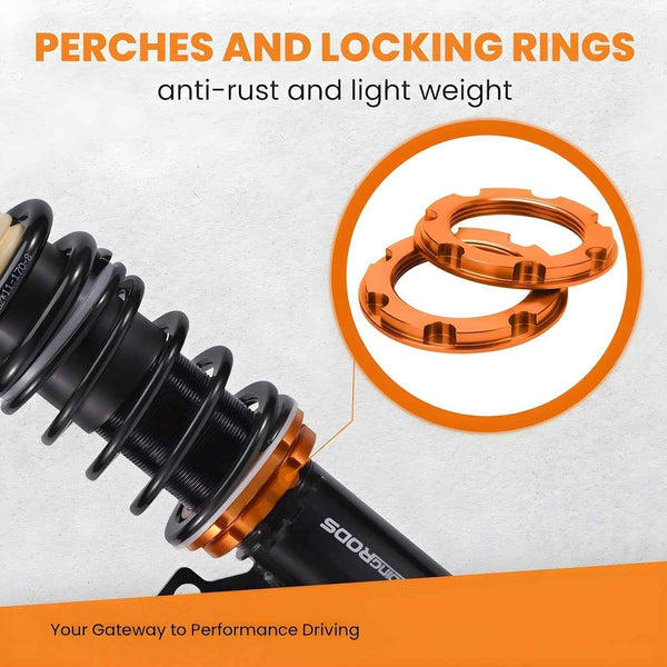 MXPR Coilovers Kit Audi TT Mk1 8N Quattro 98-06 1.8T 3.2 VR6 02 Coupe Roadster