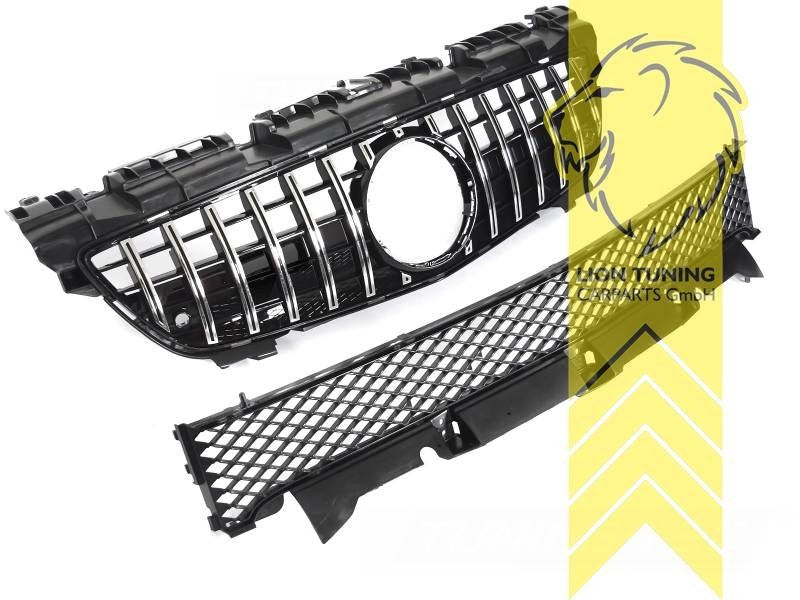 LTG radiator bumper grille Mercedes SLK R172 11-15 chrome black ABS