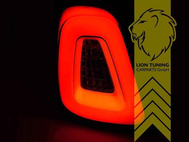 LT Pair LED Lightbar Rear Lights Tail Fiat 500 500C 595 695 312 FL Abarth Red