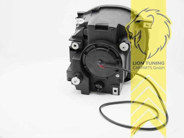 LTG Pair LED Halo DRL Headlights Jeep Renegade BU B1 14+ Black EXPORT ONLY