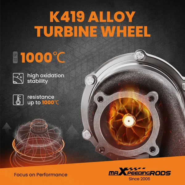 MXPR T3 Turbo Charger GT3582 GT35 A/R 0 .63 0.7 Anti Surge Billet Street Turbine