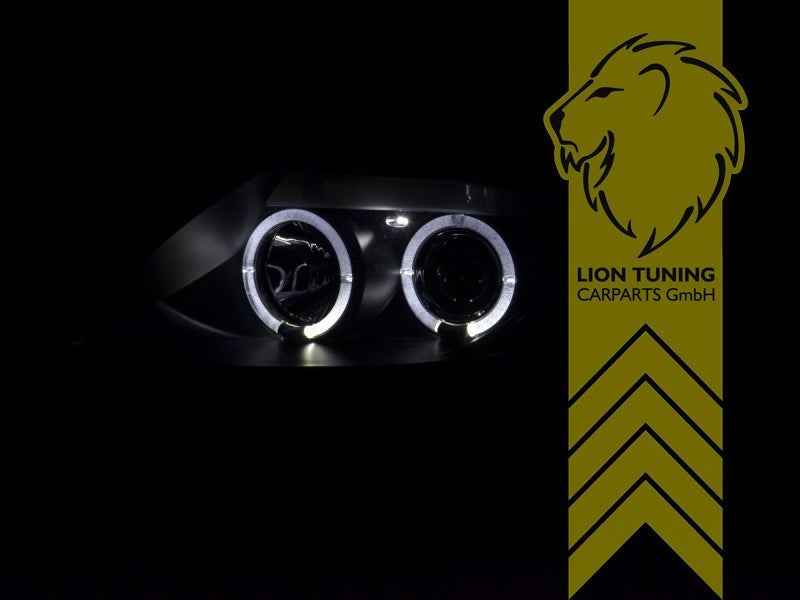LTG Pair LED DRL Dyna Headlights BMW Z4 E85 Roadster E86 Coupe 03-08 Black LHD