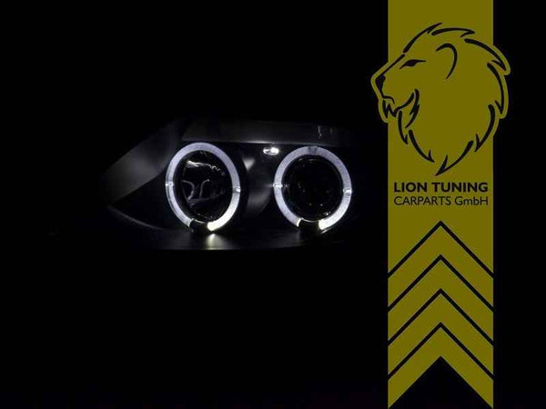 LTG Pair LED DRL Dyna Headlights BMW Z4 E85 Roadster E86 Coupe 03-08 Black LHD