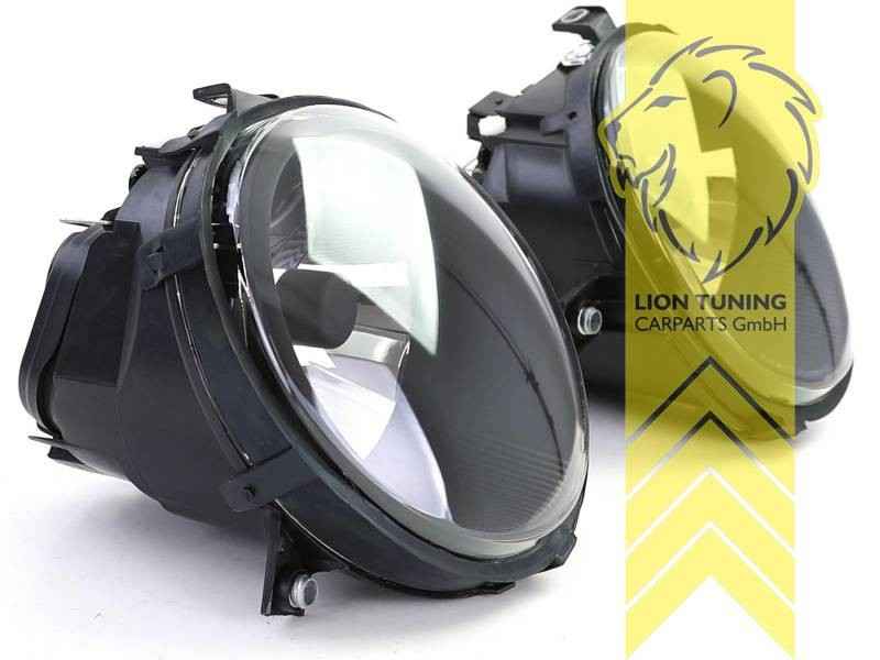 LT Pair Aftermarket Halogen Headlights VW Lupo black LHD 6X1 6E1 98-05 LHD