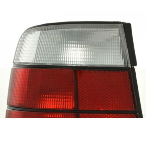 FK Pair Rear Lights BMW 5-Series E34 88-94 white clear red Saloon LHD Tail Lamps