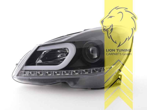 LTG Pair LED DRL Lightbar Headlights Mercedes W204 S204) Facelift 11-15 LHD