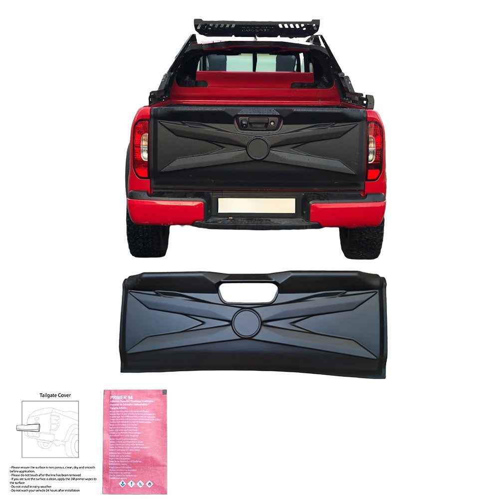 OW  Tailgate Cover Panel Armour MERCEDES X Class W470 17+ Body Matte Black