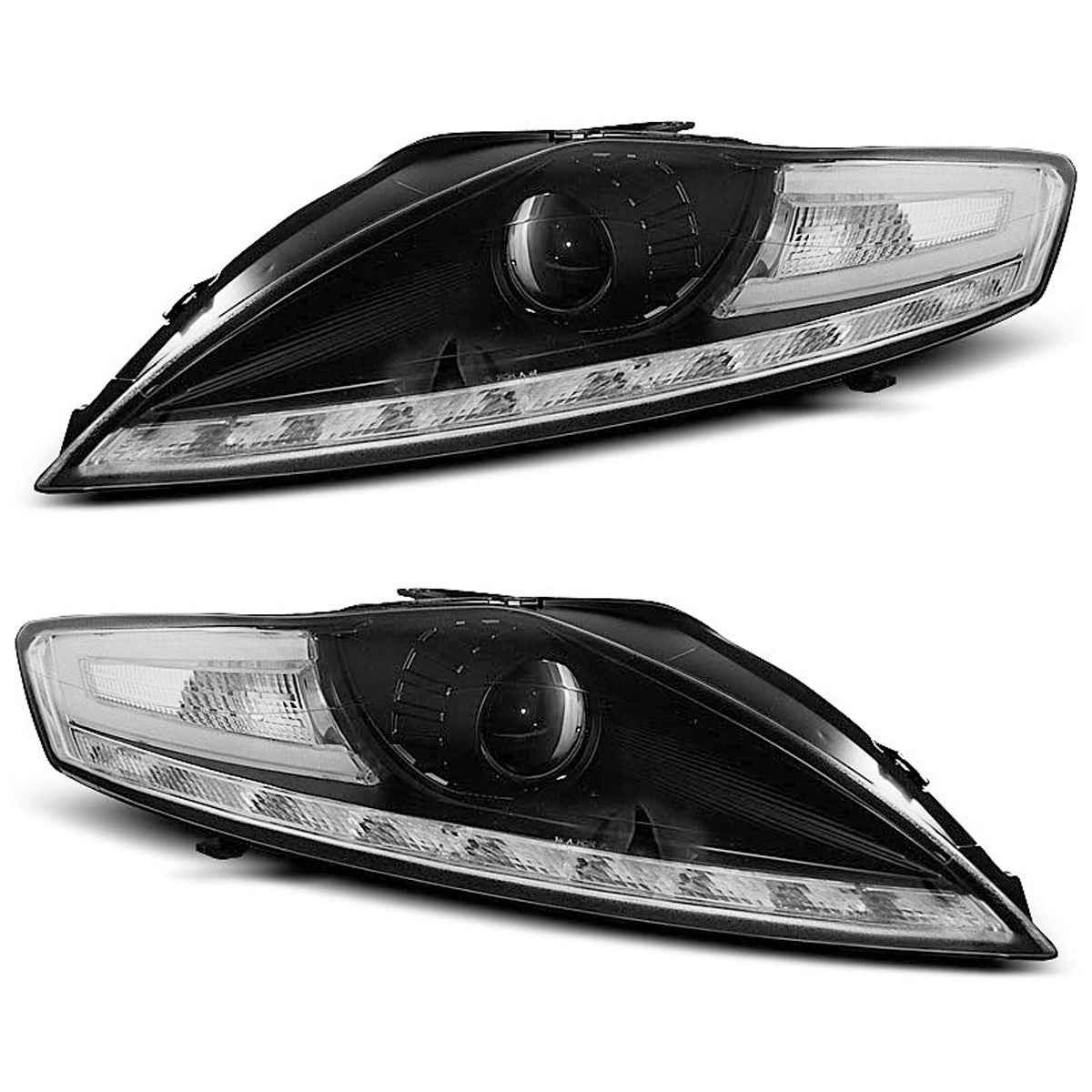 AMCP Pair LED DRL Lightbar Headlights MONDEO BA7 07-15 LHD