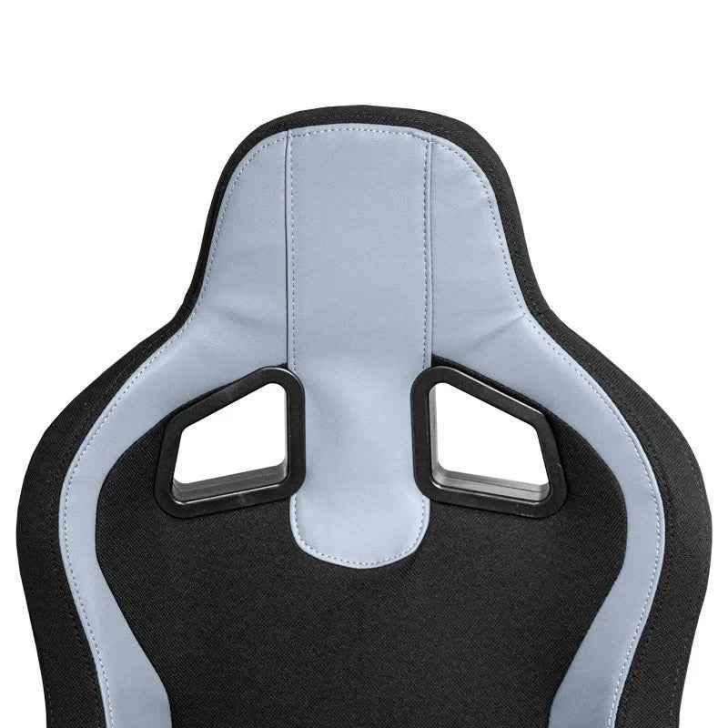 ATST x1 Universal Car Van Camper Sim Bucket Seat Black Textile Grey Syn Leather