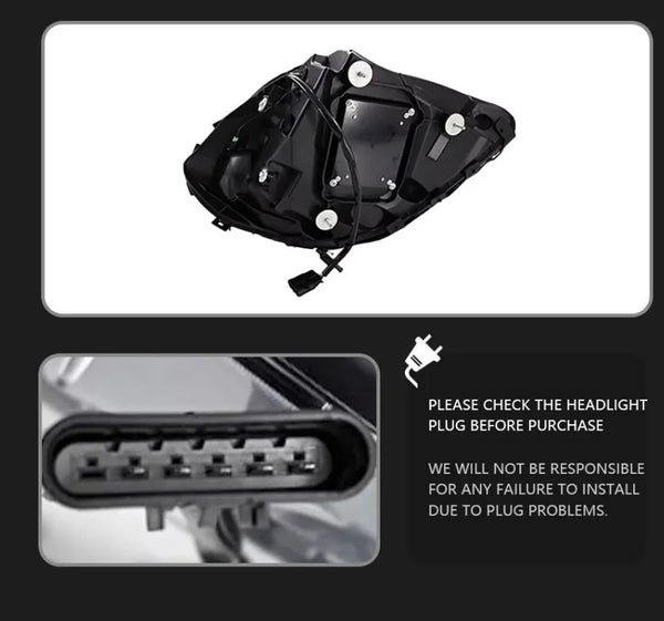 TYPY Pair Corvette C6 RGB 2005-2013 LED DRL RGB Colour Headlights LHD