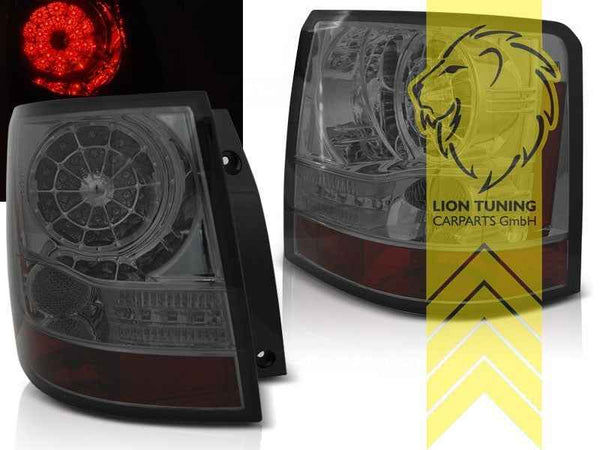 LT Pair DYNAMIC LED DRL Rear Tail Lights Range Rover 3 LM 02-12 Black Smoke LHD