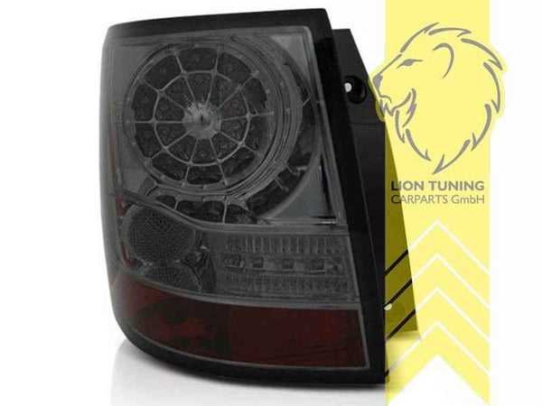 LT Pair DYNAMIC LED DRL Rear Tail Lights Range Rover 3 LM 02-12 Black Smoke LHD