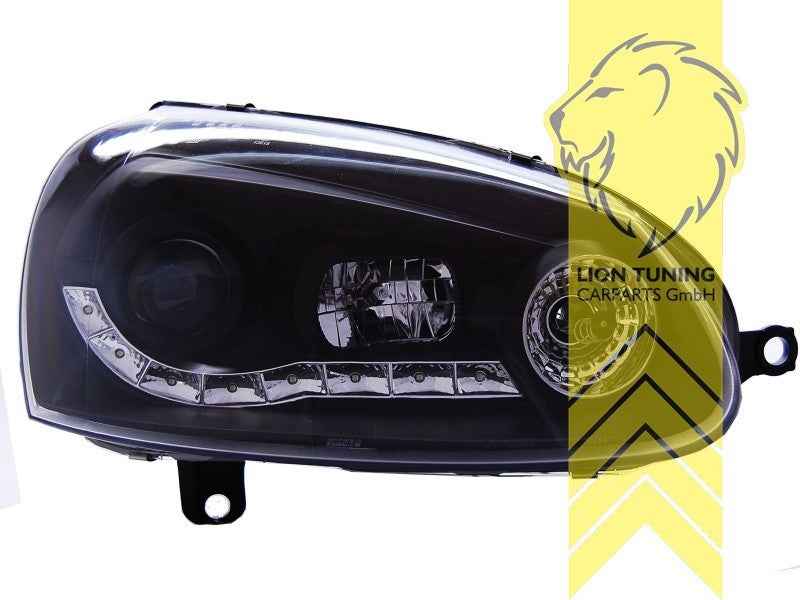 LTG Pair LED DRL Lightbar Headlights W Golf 5 sedan Variant 1K1 1K5 03-09 LHD