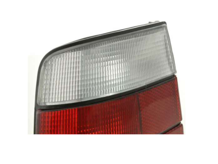 FK Pair Rear Lights BMW 5-Series E34 88-94 white clear red Saloon LHD Tail Lamps