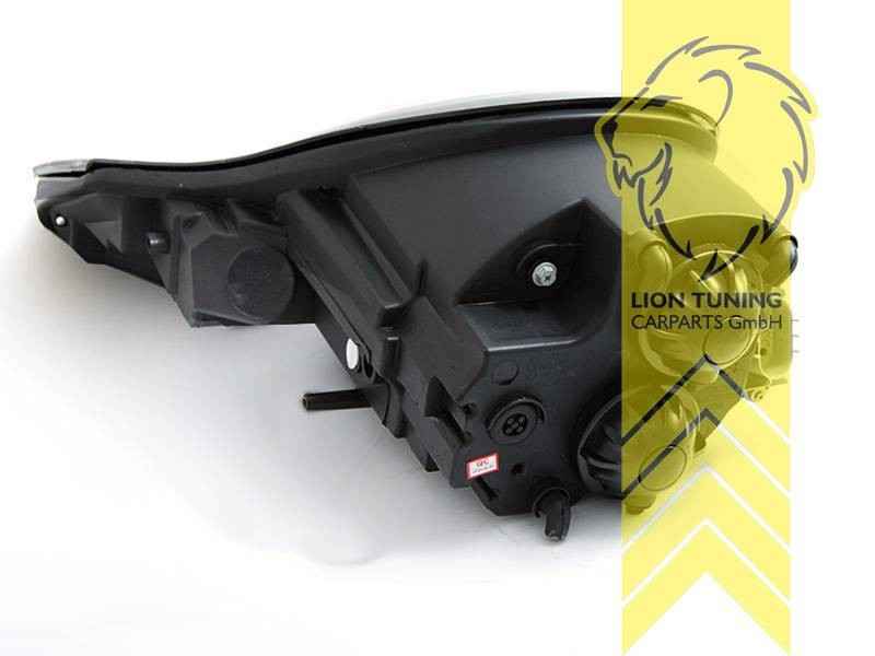 UK LTG LED DRL Headlights Porsche 911 996 Boxster 986 Spyder 96-06 Black 2 LHD