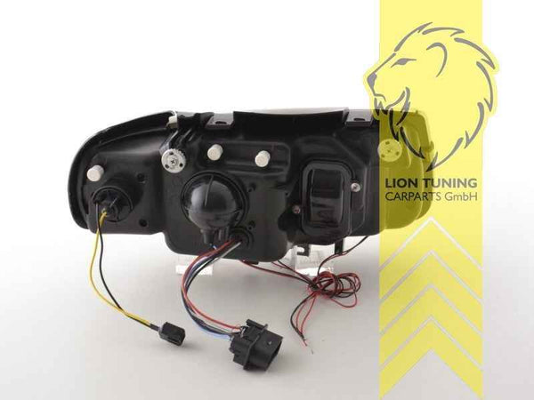 LTG Pair LED DRL Halo Ring Headlights VW Polo 6N 6N1 94-99 LHD
