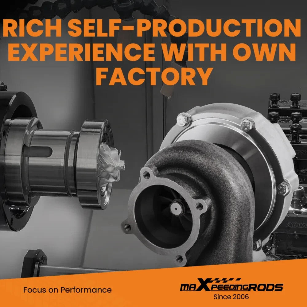 MXPR T3 Turbo Charger GT3582 GT35 A/R 0 .63 0.7 Anti Surge Billet Street Turbine