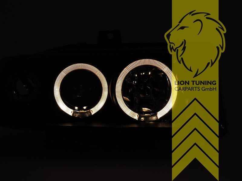 LTG Pair LED DRL Halo Ring Headlights Seat Ibiza 6K Cordoba 6K + FL 93-99 LHD
