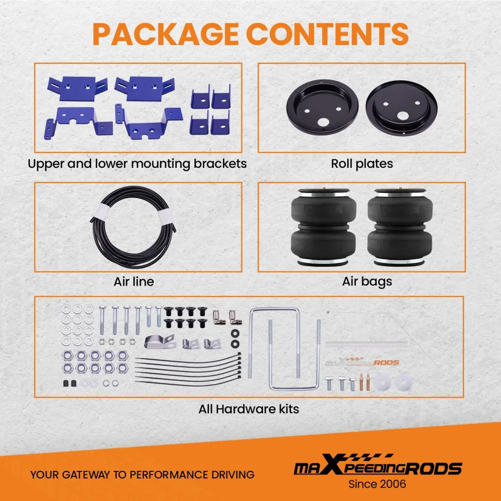 MXPR Rear Air Ride Bellow Leveling Kit Chevy Silverado GMC Sierra 1500