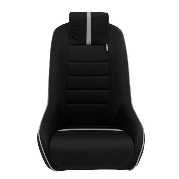 AS x1 Univ Classic RS Black Grey Car Retro Kit Fixed Back Bucket Seat + slides