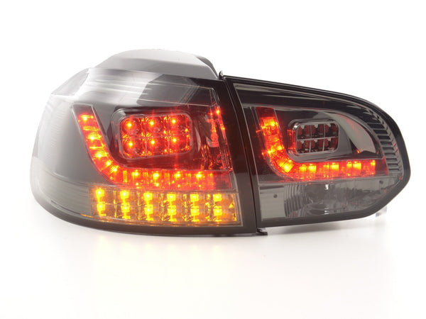 FK Pair VW GOLF MK6 MK 6 08-12 1K LED REAR LIGHTS Lightbar BLACK GTI RHD