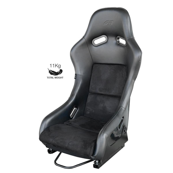 Simoni Racing Universal Ayrton SRSF/20 x1 Individual Bucket Seat Black Red Stitch Alcantara