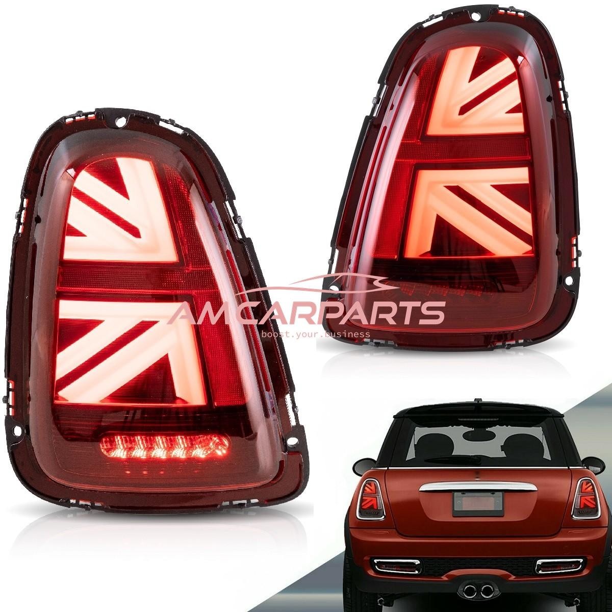 AMCP Pair LED Rear Lights Tail Lamps MINI R56 Hatchback Cabrio 06-13 Union LHD