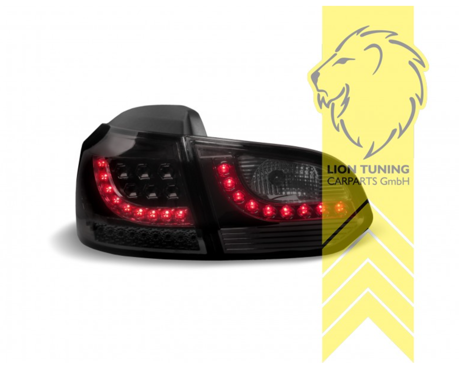 LT Set VW GOLF MK6 MK 6 08-12 1K LED REAR LIGHTS LAMPS TAIL BLACK LHD GTI
