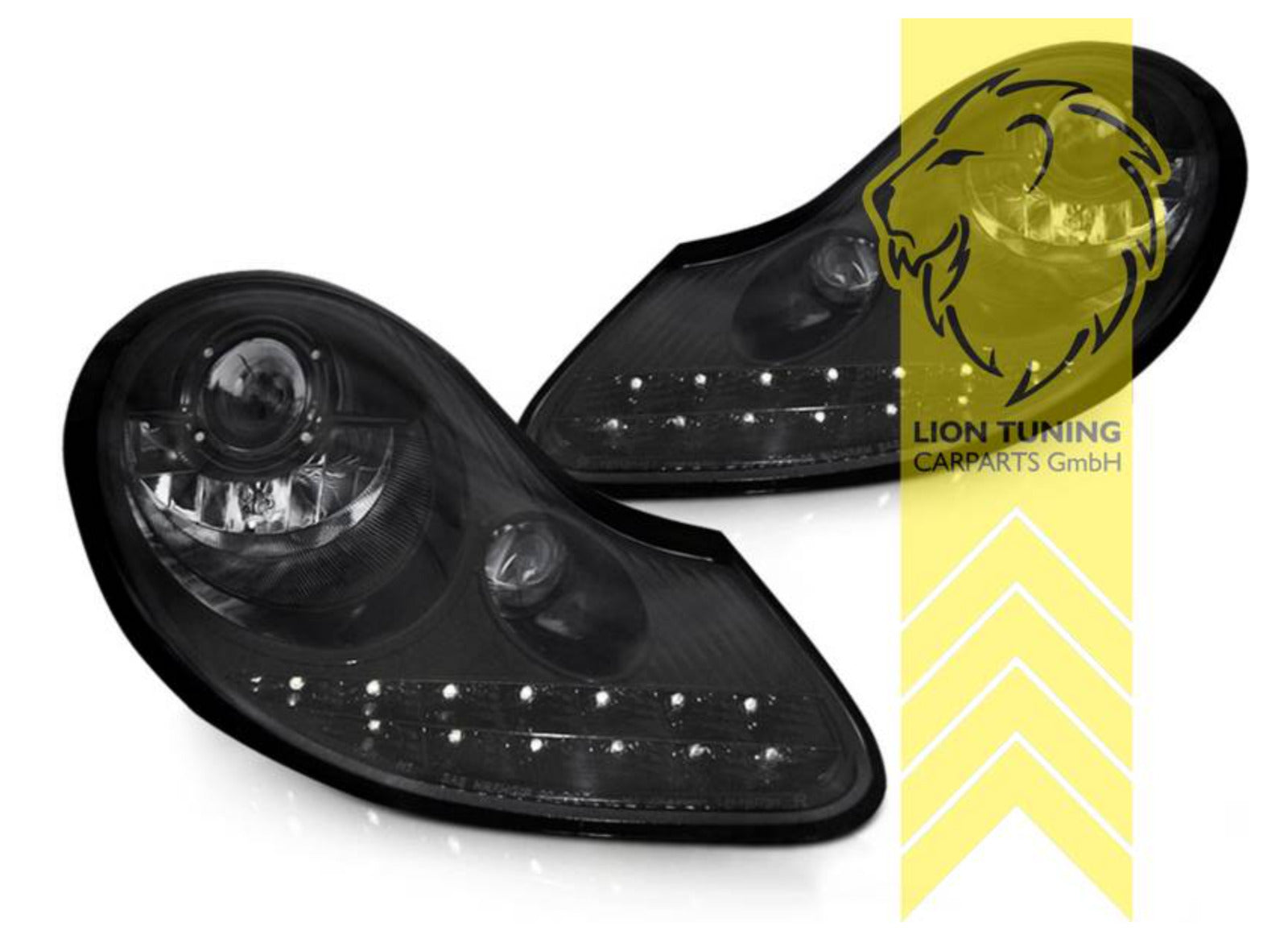 LT Pair LED Headlights Lightbar DRL Porsche 911 996 Spyder Cabriolet Targa 97-06 LHD