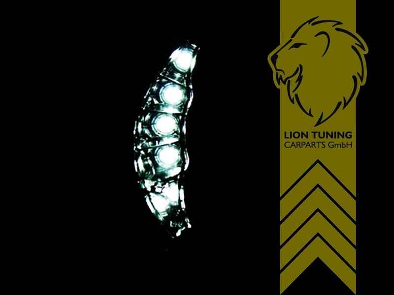 LTG Pair LED DRL Halo Lightbar Headlights Alfa Romeo MiTo 08-18 black LHD