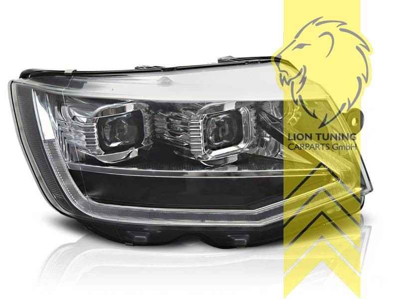 LTG Pair LED DRL  Lightbar Headlights VW T6 15-19 Van Caravelle Transporter LHD