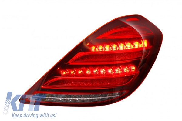 KT Pair LED Sequential Rear Lights Tail Lamps Mercedes S-Class W222 13-17 LHD